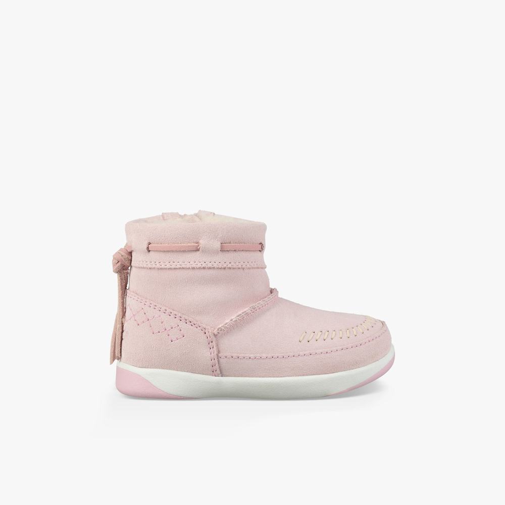 Bottes UGG Cali Moc Campfire Fille Rose Soldes 554GVRPW